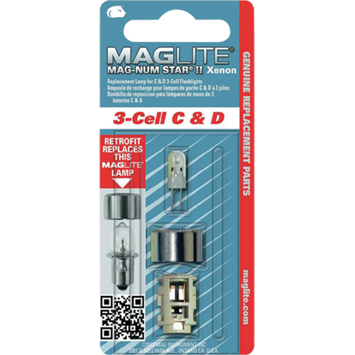 Replacement Bulb for 3-Cell C & D Flashlights Helyx Safety & Industrial Supplies