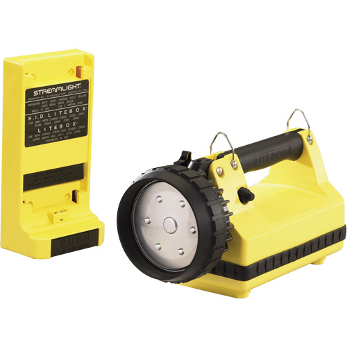 E-Flood&reg; LiteBox&reg; Lantern with Vehicle Mount System, LED, 615 Lumens, 8 Hrs. Run Time, Rechargeable Batteries, Included Helyx Safety & Industrial Supplies
