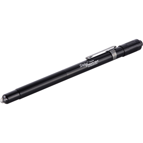 Lampe stylo Stylus, DEL, 2 lumens, Corps en Aluminium, piles AAAA, Compris Helyx Safety & Industrial Supplies