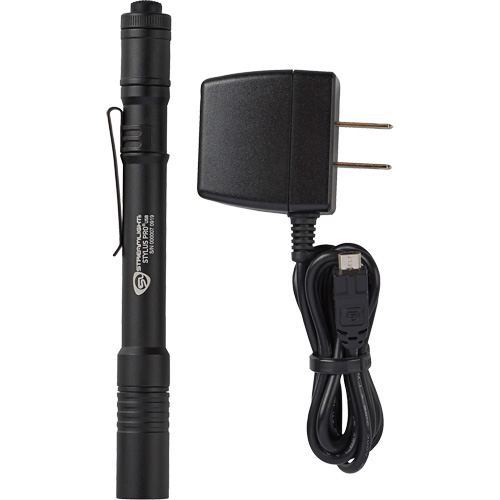 Stylus Pro&reg; USB Pen Light, LED, 350 Lumens, Aluminum Body, Rechargeable Batteries, Included Helyx Safety & Industrial Supplies