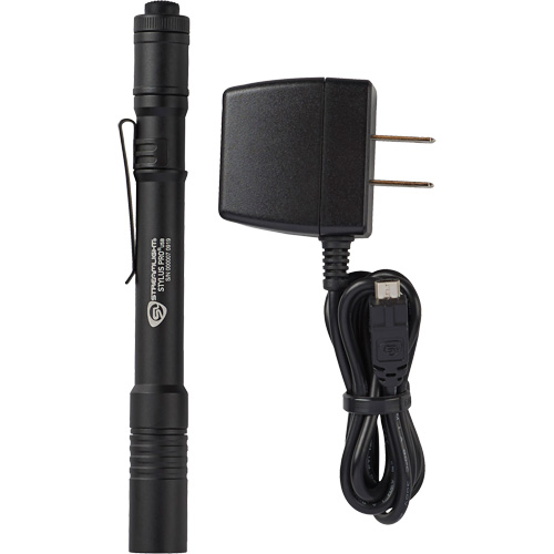Stylus Pro&reg; USB Pen Light, LED, 350 Lumens, Aluminum Body, Rechargeable Batteries, Included Helyx Safety & Industrial Supplies