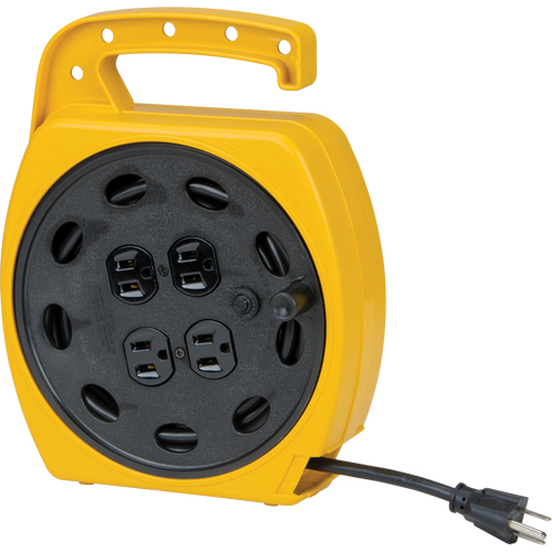 Cordons rallonges &agrave; enrouler, 25', SJT, Calibre de 16/3, 10 A Helyx Safety & Industrial Supplies