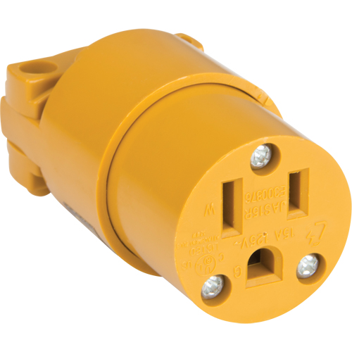 PVC Grounding Connector, 5-15R, Plastic Helyx Safety & Industrial Supplies