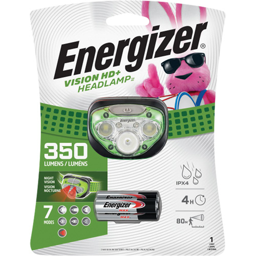 Vision HD+ Headlight, LED, 350 Lumens, 4 Hrs. Run Time, AAA Batteries Helyx Safety & Industrial Supplies