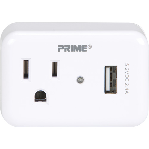 Prime&reg; USB Charger with Surge Protector Helyx Safety & Industrial Supplies