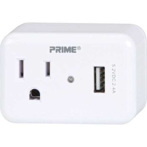 Prime&reg; USB Charger with Surge Protector Helyx Safety & Industrial Supplies