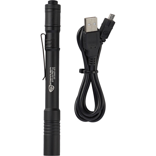 Stylus Pro&reg; USB Pen Light, LED, 350 Lumens, Aluminum Body, Rechargeable Batteries, Included Helyx Safety & Industrial Supplies