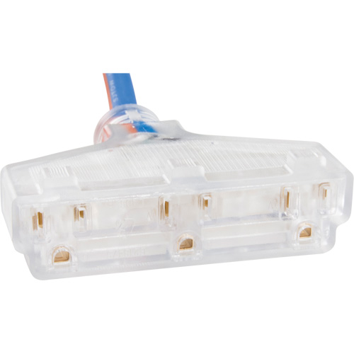 TPE-Rubber Extension Cord with Light Indicator, All-Weather, SJEOW, 12/3 AWG, 15 A, 3 Outlet(s), 100' Helyx Safety & Industrial Supplies