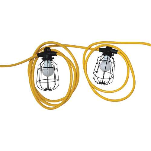 LED Stringlights, 10 Lights, 1200" L, Metal Housing Helyx Safety & Industrial Supplies