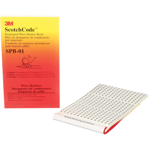 ScotchCode Pre-Printed Wire Marker Book Helyx Safety & Industrial Supplies