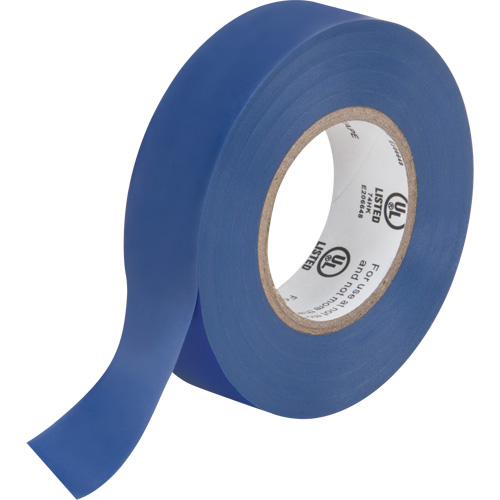 Electrical Tape, 19 mm (3/4") x 18 M (60'), Blue, 7 mils Helyx Safety & Industrial Supplies