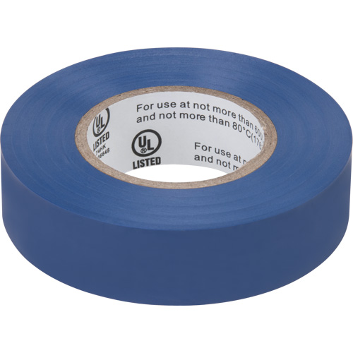 Electrical Tape, 19 mm (3/4") x 18 M (60'), Blue, 7 mils Helyx Safety & Industrial Supplies