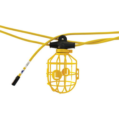 Heavy-Duty Moulded Stringlights, 10 Lights, 1200" L, Plastic Housing Helyx Safety & Industrial Supplies