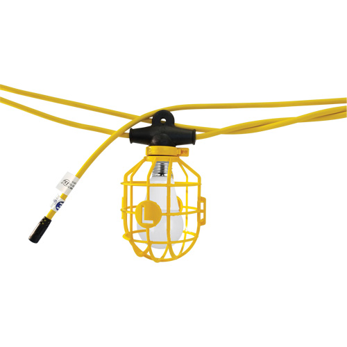 LED Bulb Stringlights, 10 Lights, 1200" L, Plastic Housing Helyx Safety & Industrial Supplies