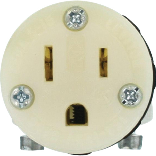 Hospital Grade Extension Plug Connector, 5-15R, Nylon Helyx Safety & Industrial Supplies