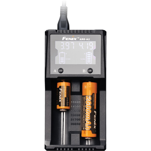 ARE-A2 Dual-Channel Battery Charger Helyx Safety & Industrial Supplies