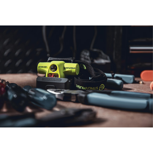 Lampe frontale &agrave; s&eacute;curit&eacute; intrins&egrave;que HAZ-LO USB, DEL, 250 lumens, 7 hres de fonctionnement, piles Rechargeable Helyx Safety & Industrial Supplies