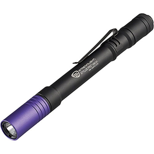 Lampe stylo UV avec port de recharge micro USB Stylus Pro, DEL, Corps en Aluminium, piles Rechargeable, Compris Helyx Safety & Industrial Supplies