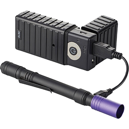Lampe stylo UV avec port de recharge micro USB Stylus Pro, DEL, Corps en Aluminium, piles Rechargeable, Compris Helyx Safety & Industrial Supplies