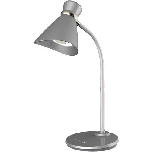Lampe de bureau, 6 W, DEL, Col 16", Argent Helyx Safety & Industrial Supplies