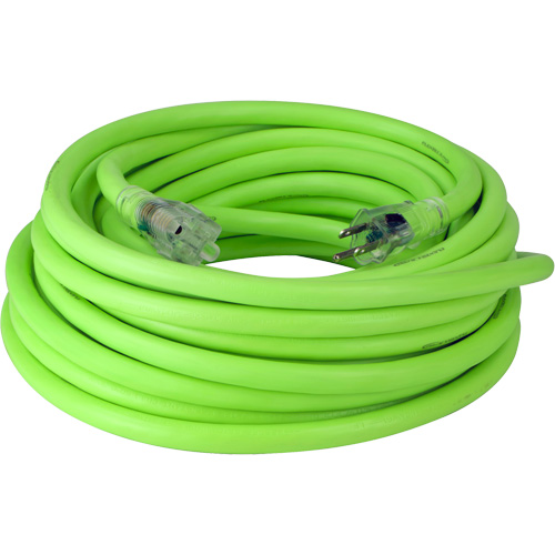 Flexzilla&reg; Pro Industrial Extension Cord, All-Weather, SJTW, 10/3 AWG, 15 A, 50' Helyx Safety & Industrial Supplies