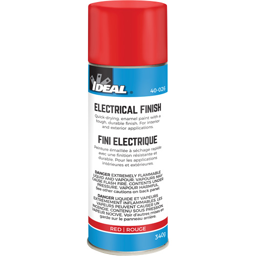 Peinture-&eacute;mail &agrave; s&eacute;chage rapide pour fini isolant, Canette a&eacute;rosol, Rouge Helyx Safety & Industrial Supplies