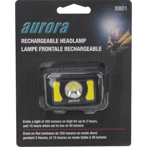 Headlamp, LED, 350 Lumens, 2 Hrs. Run Time, Rechargeable Batteries Helyx Safety & Industrial Supplies