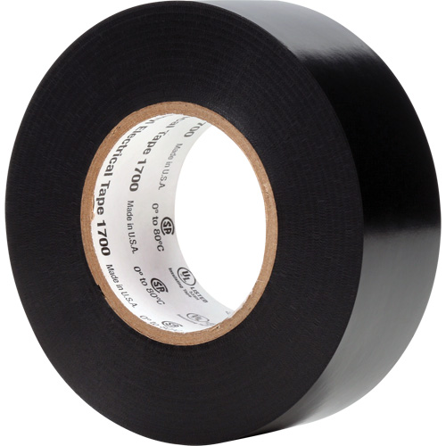 Temflex Vinyl Electrical Tape 1700, 25.4 mm (1") x 20.1 m (66'), Black, 7 mils Helyx Safety & Industrial Supplies