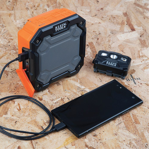 Bluetooth&reg; Jobsite Speaker with Magnet & Hook (Tool Only), Lithium-Ion Helyx Safety & Industrial Supplies