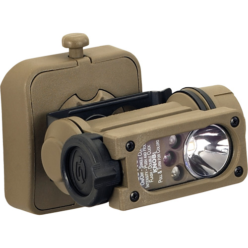 Sidewinder Compact&reg; II Military Model Hands Free Light, LED, 55 Lumens, 6 Hrs. Run Time, AA Batteries Helyx Safety & Industrial Supplies