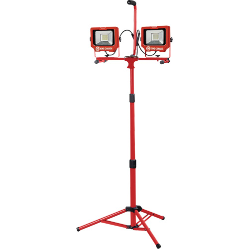 Twin Work Light with Tripod, LED, 40 W, 6000 Lumens, Aluminum Housing Helyx Safety & Industrial Supplies
