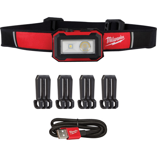 Magnetic Headlamp & Task Light, LED, 450 Lumens, 2.5 Hrs. Run Time, Rechargeable Batteries Helyx Safety & Industrial Supplies