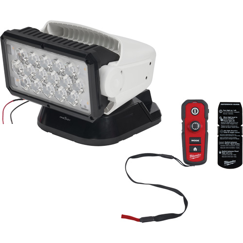 Projecteur orientable polyvalent &agrave; t&eacute;l&eacute;commande, DEL, 4250 lumens Helyx Safety & Industrial Supplies