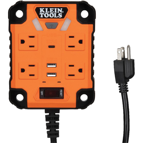 Powerbox 1 Magnetic Power Strip, 4 Outlet(s), 5', 120 V Helyx Safety & Industrial Supplies