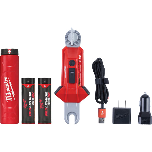 REDLITHIUM USB Utility Hot Stick Light, LED, Rechargeable Batteries, Aluminum Helyx Safety & Industrial Supplies