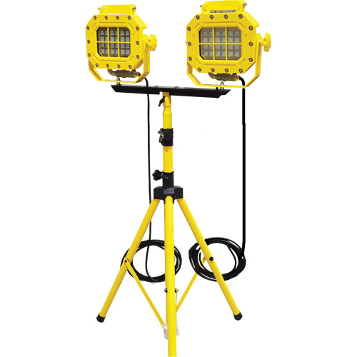 Diffuseur anti-d&eacute;flagration avec tr&eacute;pied, DEL, 40 W, 5600 lumens, Boîtier en Aluminium Helyx Safety & Industrial Supplies