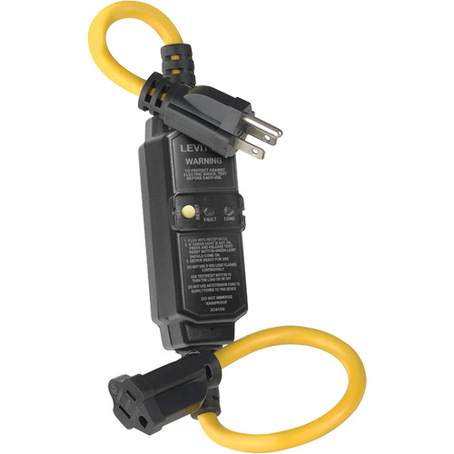 Self-Test Automatic Reset GFCI Cord Set, 120 V, 15 A, 2' Cord Helyx Safety & Industrial Supplies