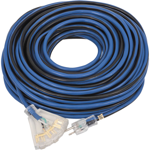 JLEC-12100 Rallonge de qualit&eacute; professionnelle, Int&eacute;rieur/ext&eacute;rieur, SJTOW, AWG 12, 15 A, 100' Helyx Safety & Industrial Supplies
