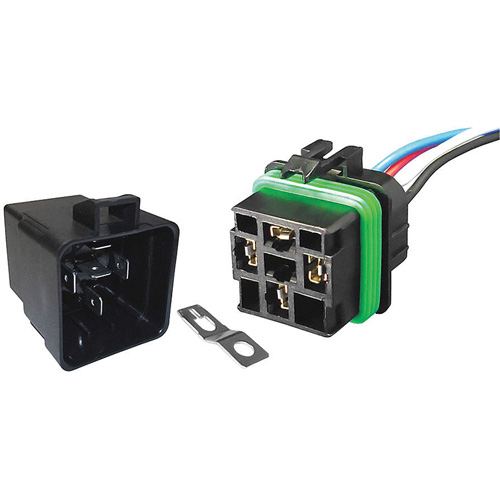 Weather-Resistant Sealed Relay & Pigtail Combo Pack, Mini-Breaker, 30 Amps, 24 V Helyx Safety & Industrial Supplies