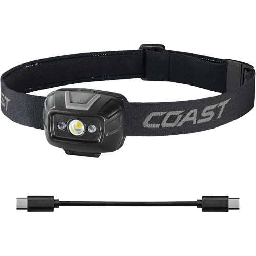 FL20R Dual Colour Wide Angle Flood Headlamp, LED, 520 Lumens, 2.5 Hrs. Run Time, Rechargeable Batteries Helyx Safety & Industrial Supplies