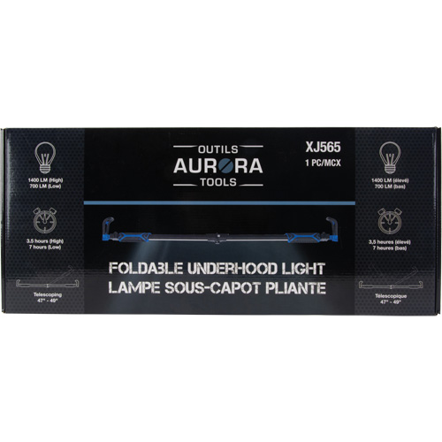 Foldable Underhood Work Light, Hook, Rechargeable, 1400 Lumens Helyx Safety & Industrial Supplies