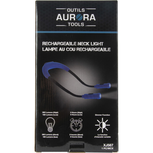 Work Light, Neck Light, Rechargeable, 300 Lumens Helyx Safety & Industrial Supplies