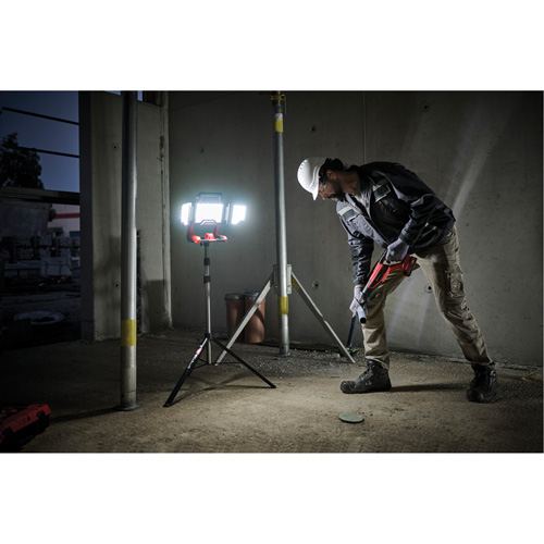 18V Professional Cordless Folding Panel Work Light on Tripod, LED, 3600 Lumens Helyx Safety & Industrial Supplies