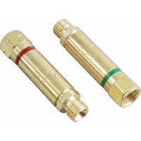 Antiretours pare-flammes - Oxy/gaz combustibles, Ensemble pour oxyg&egrave;ne-gaz combustible, Style pour adapteur de d&eacute;tendeur Helyx Safety & Industrial Supplies