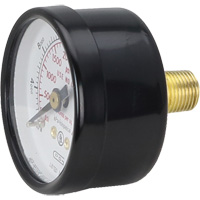Pressure Gauges, 1-1/2" , 0 - 4000 psi, Back Mount, Analogue Helyx Safety & Industrial Supplies