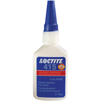 415 Super Bonder&reg; Adhesive, Clear, Bottle, 1 oz. Helyx Safety & Industrial Supplies