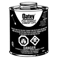 Ciment de PVC d'usage intense, 946 ml, Canette &agrave; dessus brosse, Gris Helyx Safety & Industrial Supplies
