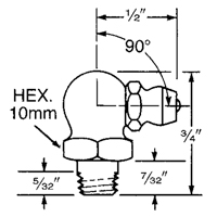 Raccord, Filetage de 6 mm Helyx Safety & Industrial Supplies