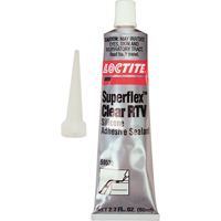 Superflex RTV Silicone Adhesive Sealant, Tube, Clear Helyx Safety & Industrial Supplies