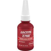 Compos&eacute; de blocage 2760 adh&eacute;sif instantan&eacute;, Rouge, &eacute;lev&eacute;, 10 ml, Bouteille Helyx Safety & Industrial Supplies